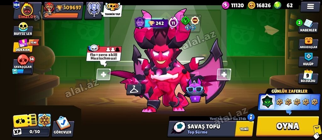 Brawl Stars hesabı – yüksək kupalı və zəngin kolleksiya - Kupa yolu