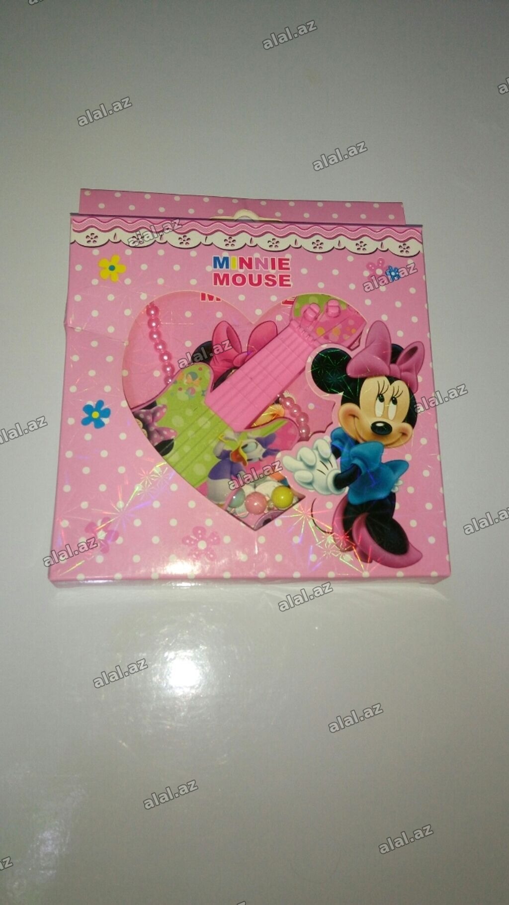 Minnie Mouse balaca qız uşağı dəsdi gitara, boyun bağı, biləklik (