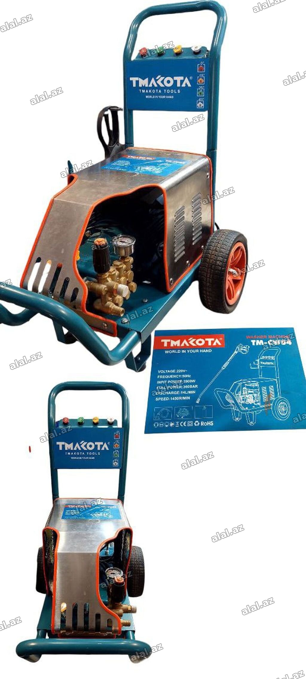 №: 17623 Məhsulun adı: Yüksək təzyiqli yuyucu Tmakota TM CW04 A770R
