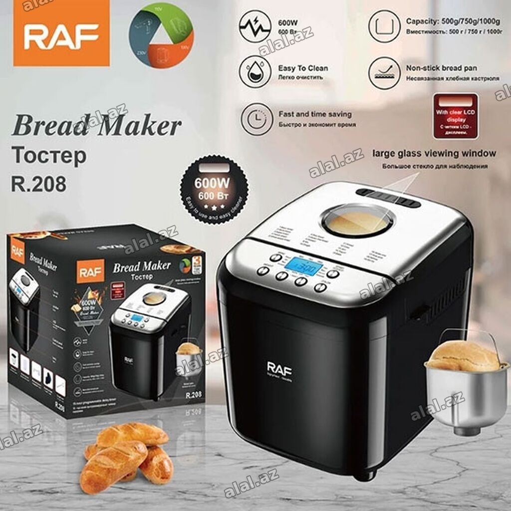 Yeni Çörəkbişirən, Raf, Çörəyin çəkisi - 1 - 1.5 kq