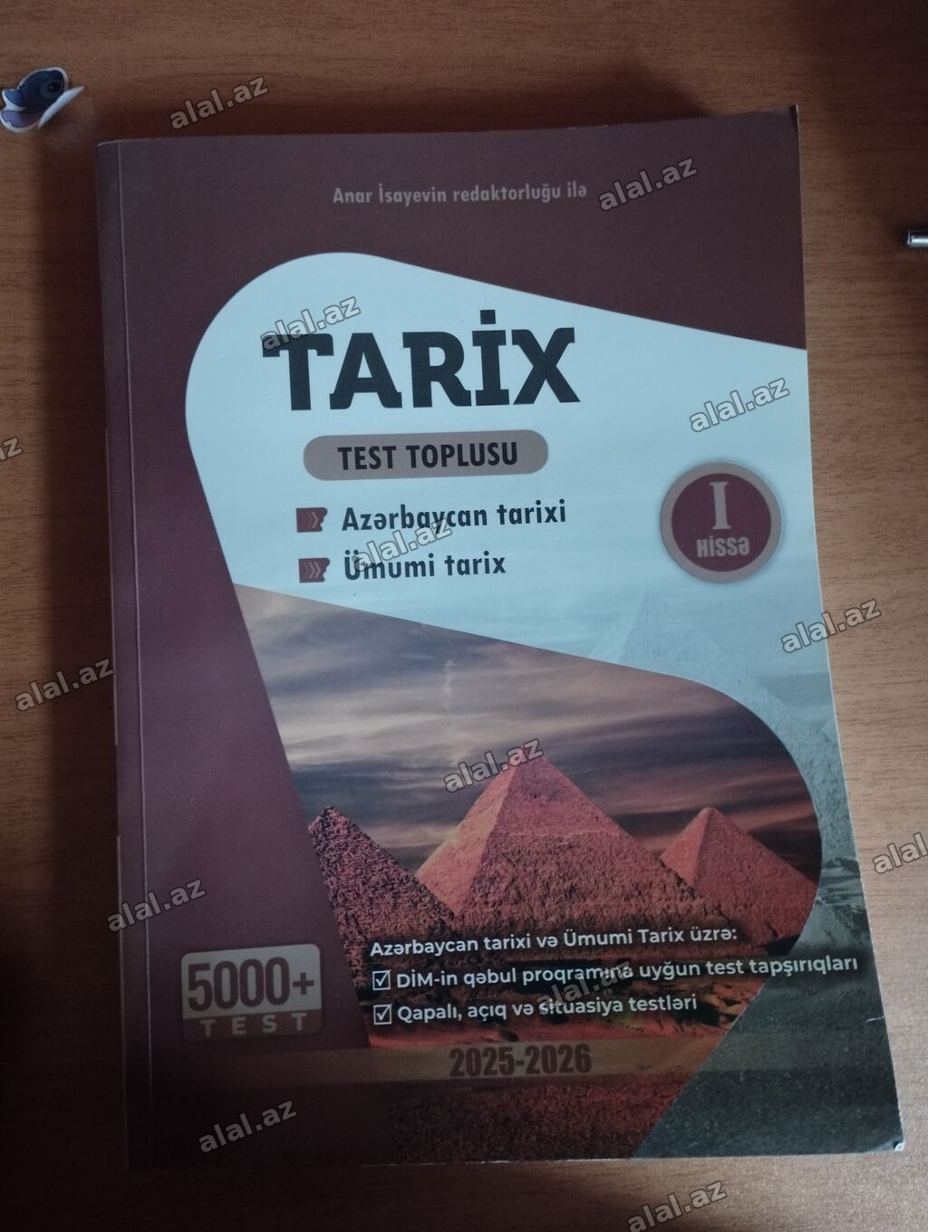 Məhsul: “Tarix – Test Toplusu” (I hissə) Anar İsayev Xüsusiyyətlər: -