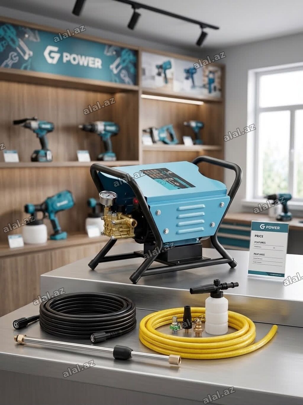 Moyka aaparatı gpover firması 350 bar 3500 vatt dəqiqədə 10 litr