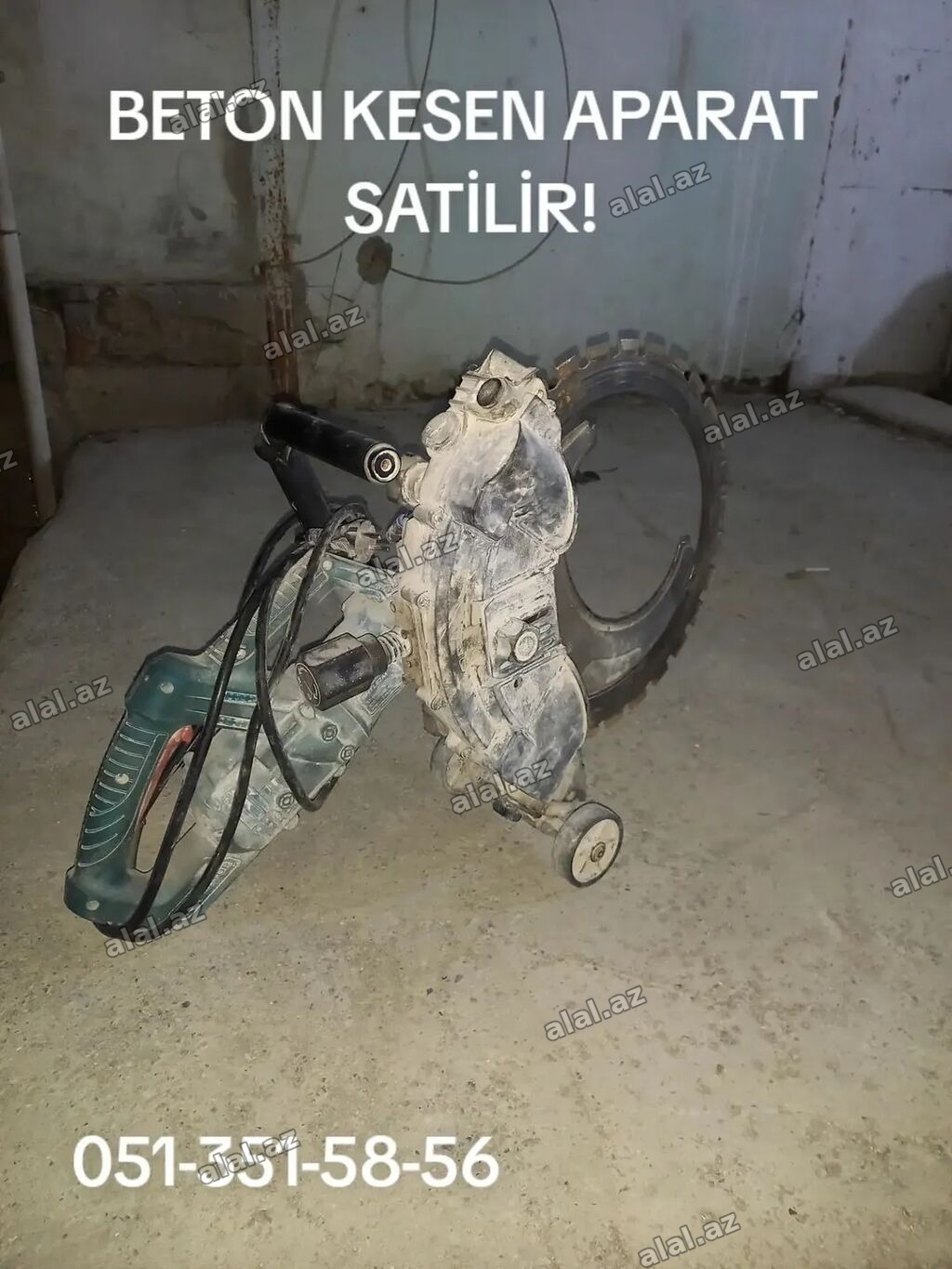 Beton kəsmə aparatı - Güclü elektrik mühərrikli disk kəsici - Böyük