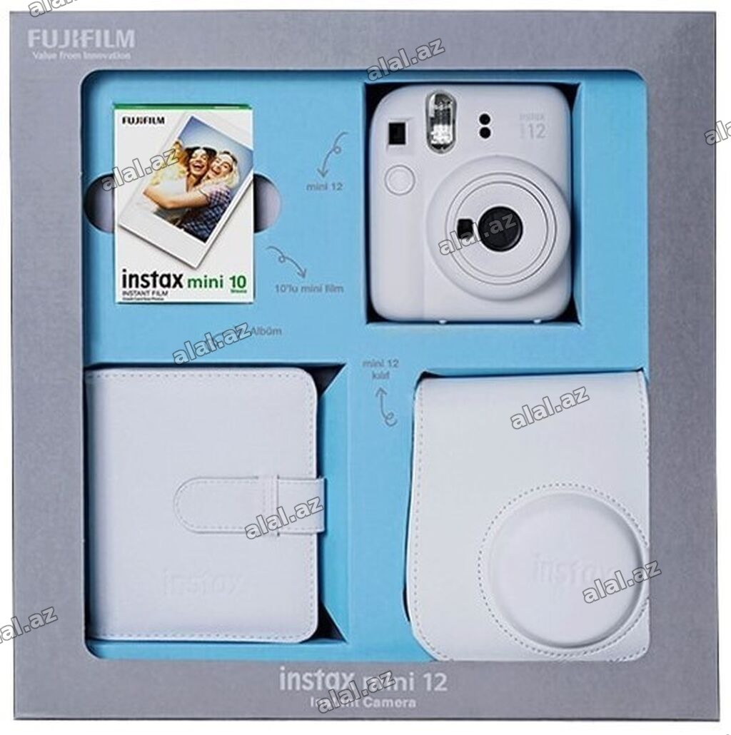 FUJIFILM Instax mini 12 Instant Camera Seti Məzmun: - Instax mini 12