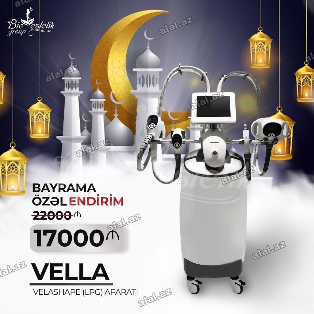 Bipolyar RF, Kavitasiya, Vakuum-Rolik massajı, Termolifting aparatı •