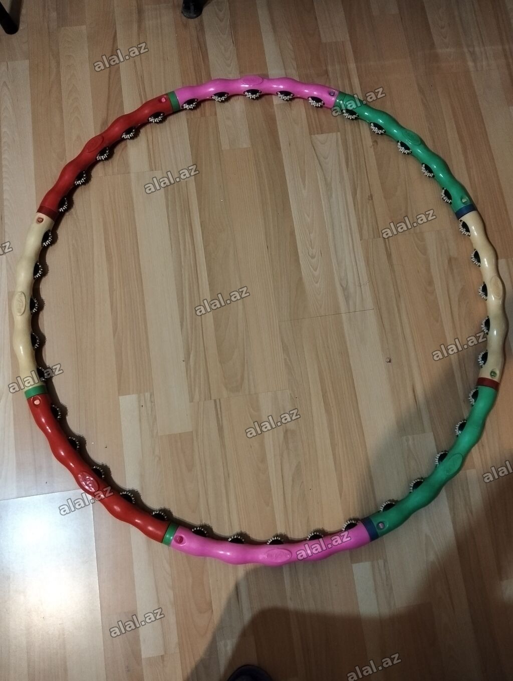 Masajlı hula-hop halqası - Yığılan modul konstruksiya: bir-birinə