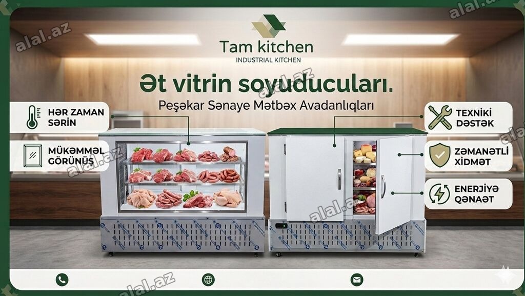 Ət Vitrin Soyuducuları – Peşəkar Təqdimat və Etibarlı Soyutma Market