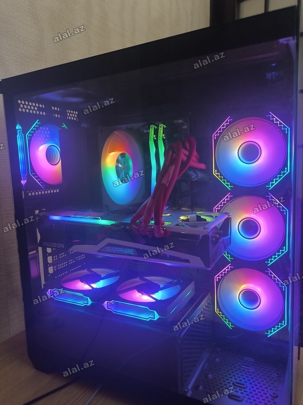 Gaming Pc.32GB DDR5,RX 6900XT 16GB,Ryzen 5 9600x Case Xbase El2