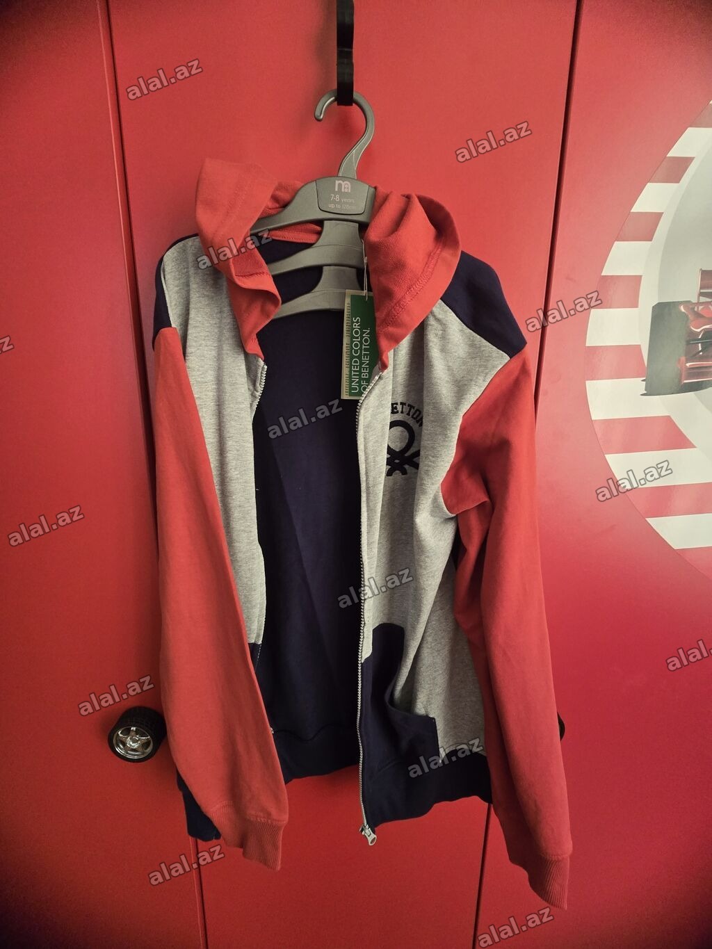 United Colors of Benetton uşaq hoodie-sweatshirt - Ölçü: 13–14 yaş