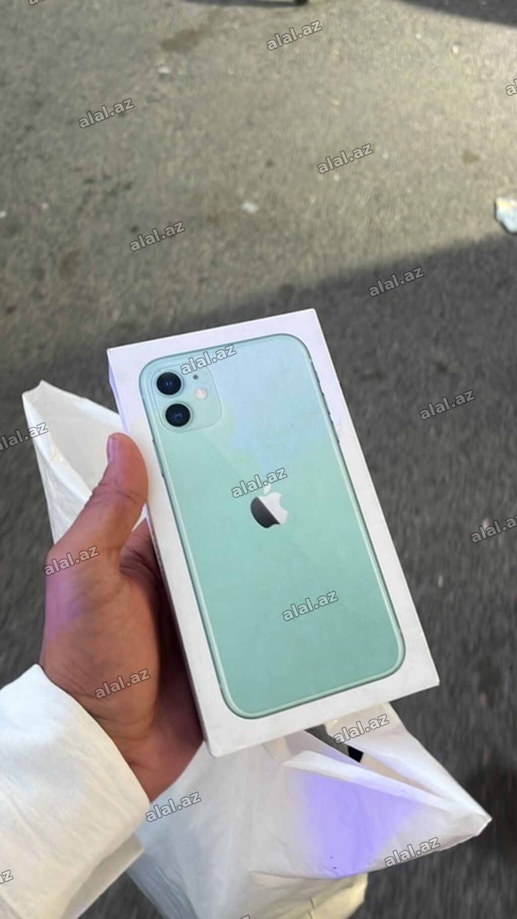 IPhone 11, 128 GB, Yaşıl, Qırıq