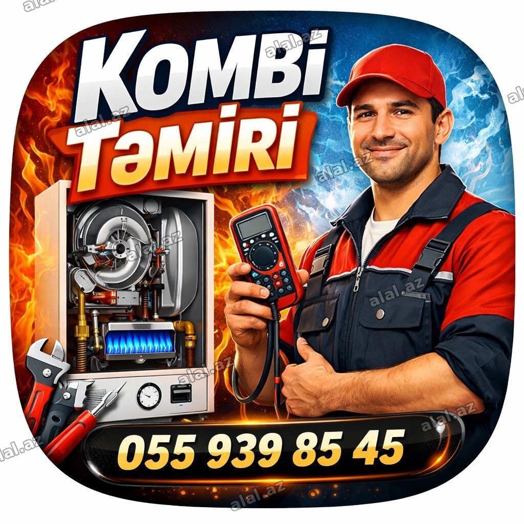 Kombi təmiri – zəmanətlə xidmət - Bütün markalar üzrə diaqnostika və