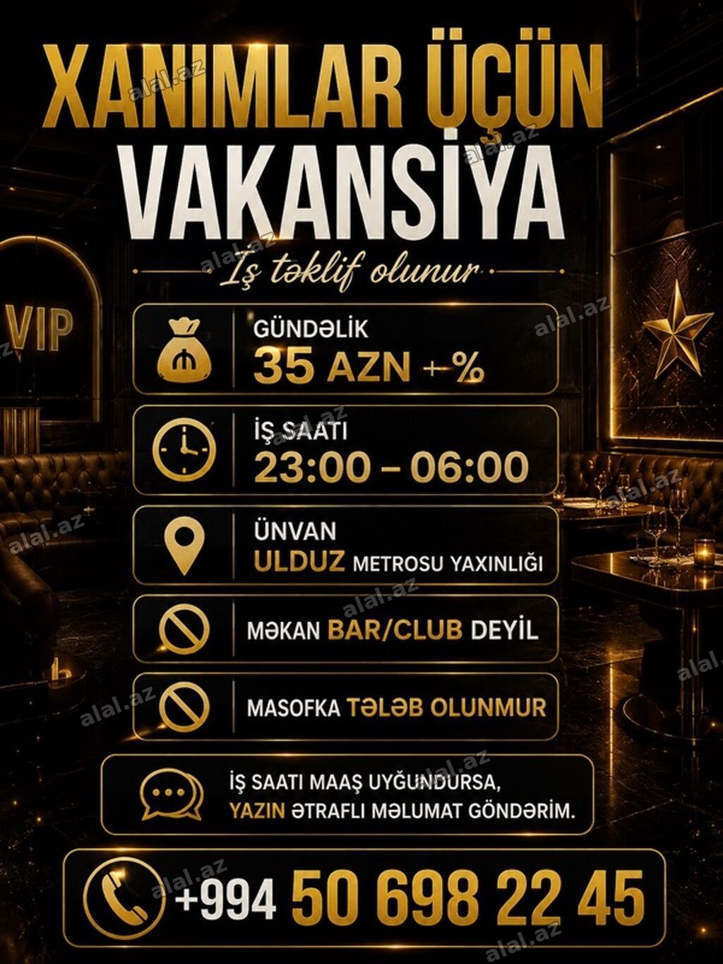 Hostes, qeydiyyatçı tələb olunur