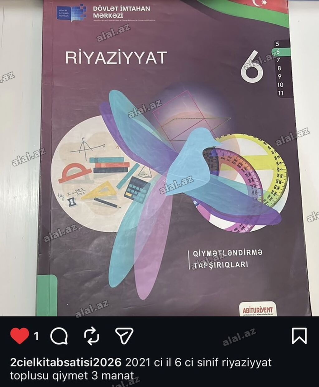 Riyaziyyat 6-cı sinif, 2021 il