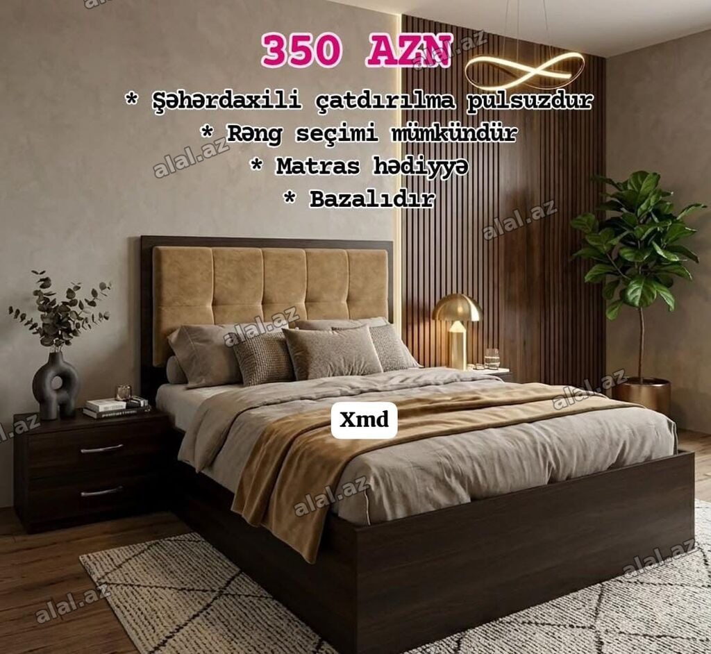 350 AZN Bazalı yataq dəsti: - Şəhərdaxili çatdırılma pulsuzdur - Rəng