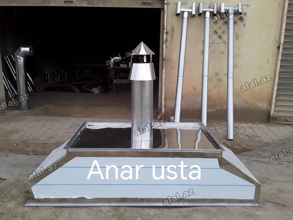 Sənaye tipli havalandırma sistemi və tüstü sovurma başlıqları Məhsul