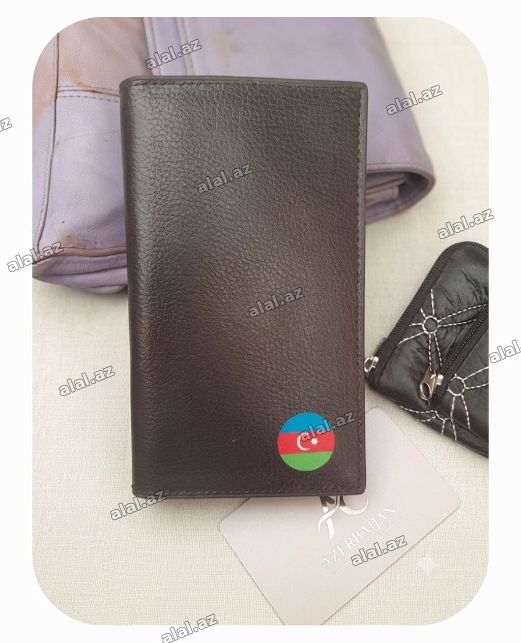 Məhsul: Pul qabı - Material: xırda teksturalı səth - Rəng: Tünd